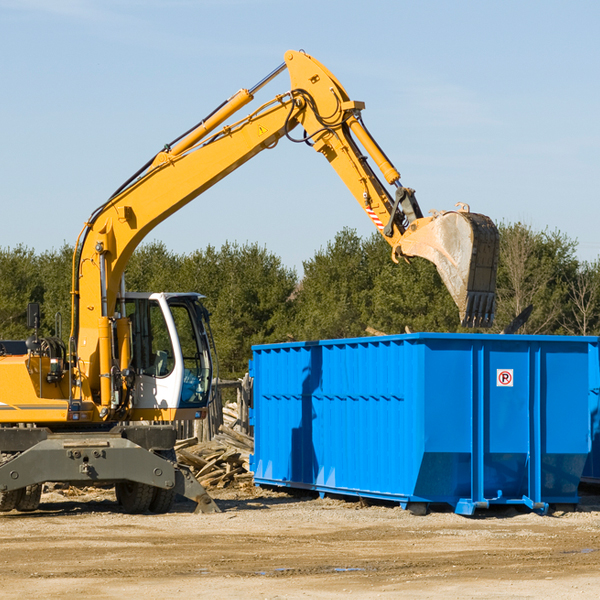 can i choose the location where the residential dumpster will be placed in Newell WV